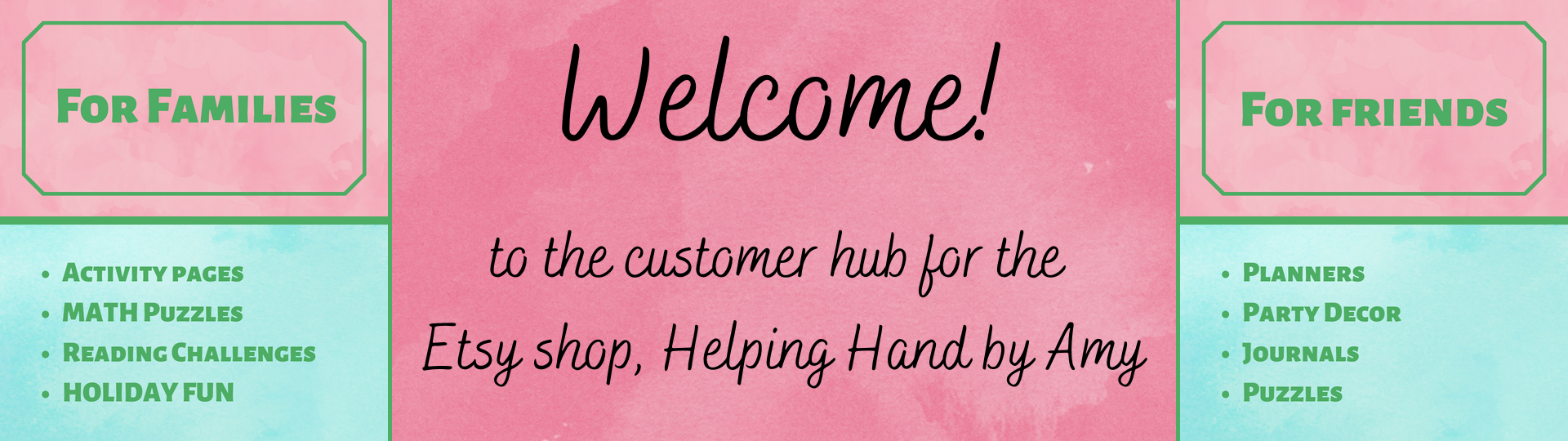 Helping Hand Header Photo Welcome - Helping Hand by Amy